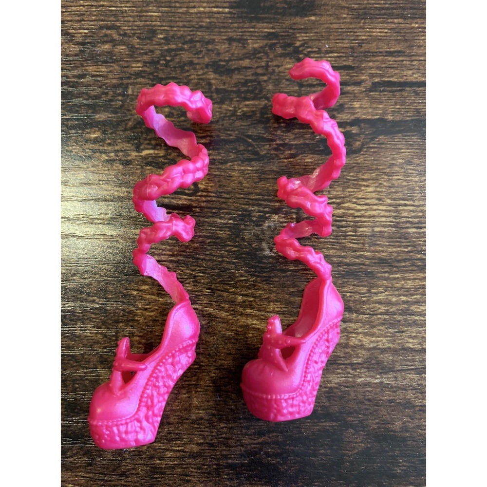 MONSTER HIGH Doll~Lagoona Blue Dance Class PINK WRAP SHOE fit Draculaura Frankie